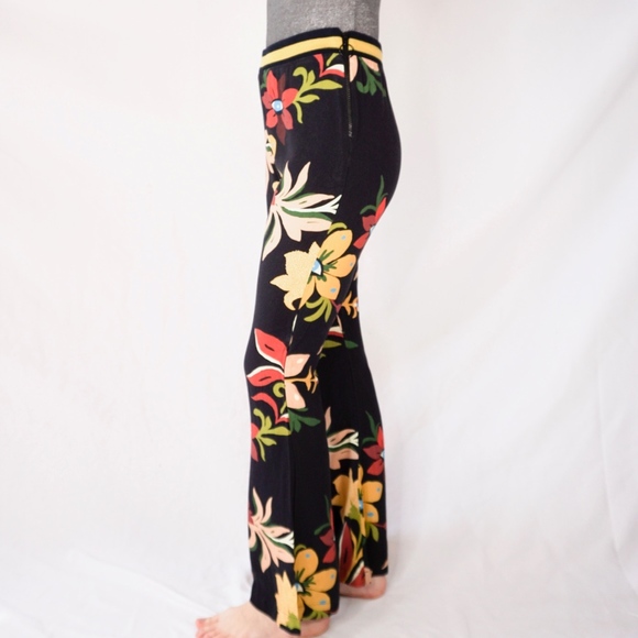 ANTHRO FARM RIO Calla Floral Flared Pants 0272 - Picture 5 of 7